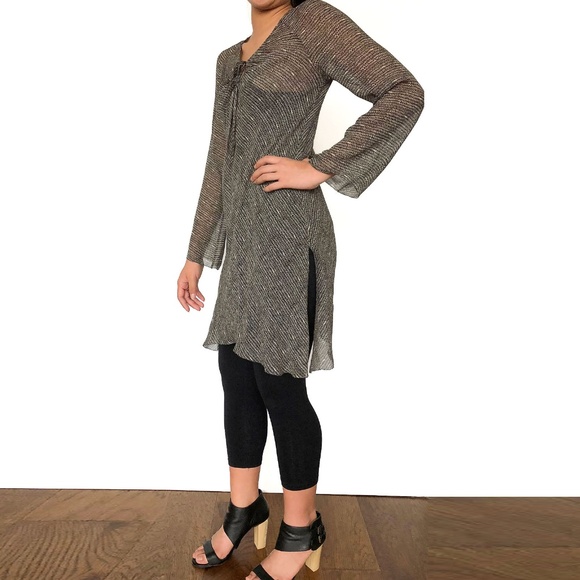 MAX STUDIO - Printed Bias Cut Tunic Top - Picture 2 of 6